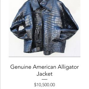 100% AUTHENTIC ALLIGATOR JACKET